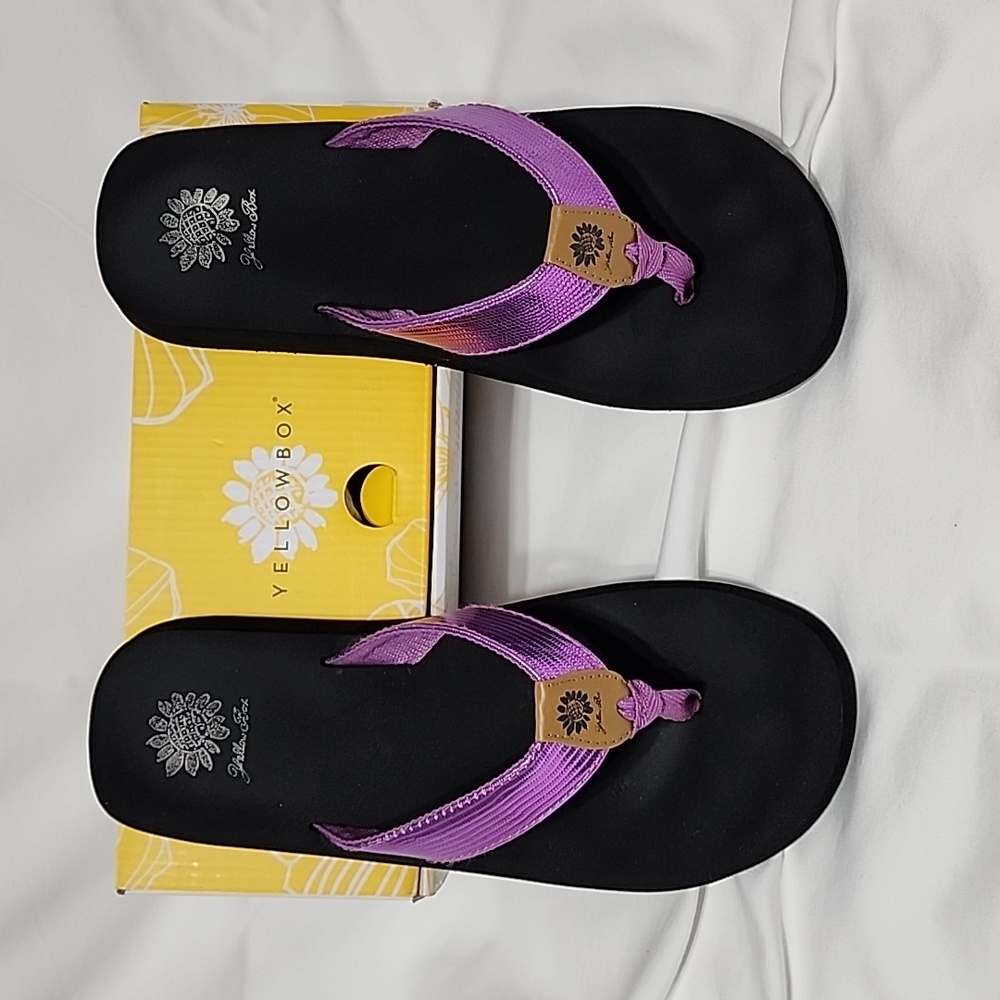 Purple Yellowbox size 9.5 sandals